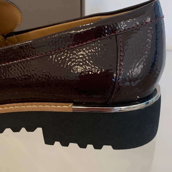 Franco Sarto Dark Burgundy Patent Leather Tassel Loafers - Picture 9 of 10